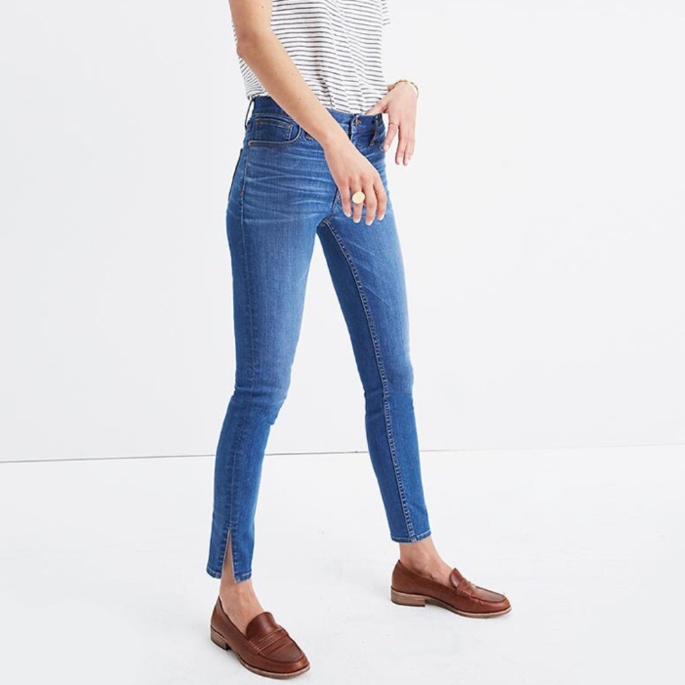 Madewell Side Slit Skinny Jeans